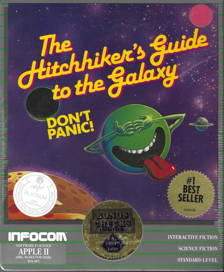 The Hitchhiker’s Guide to the Galaxy grey-box cover