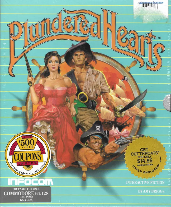 Plundered Hearts grey-box cover
