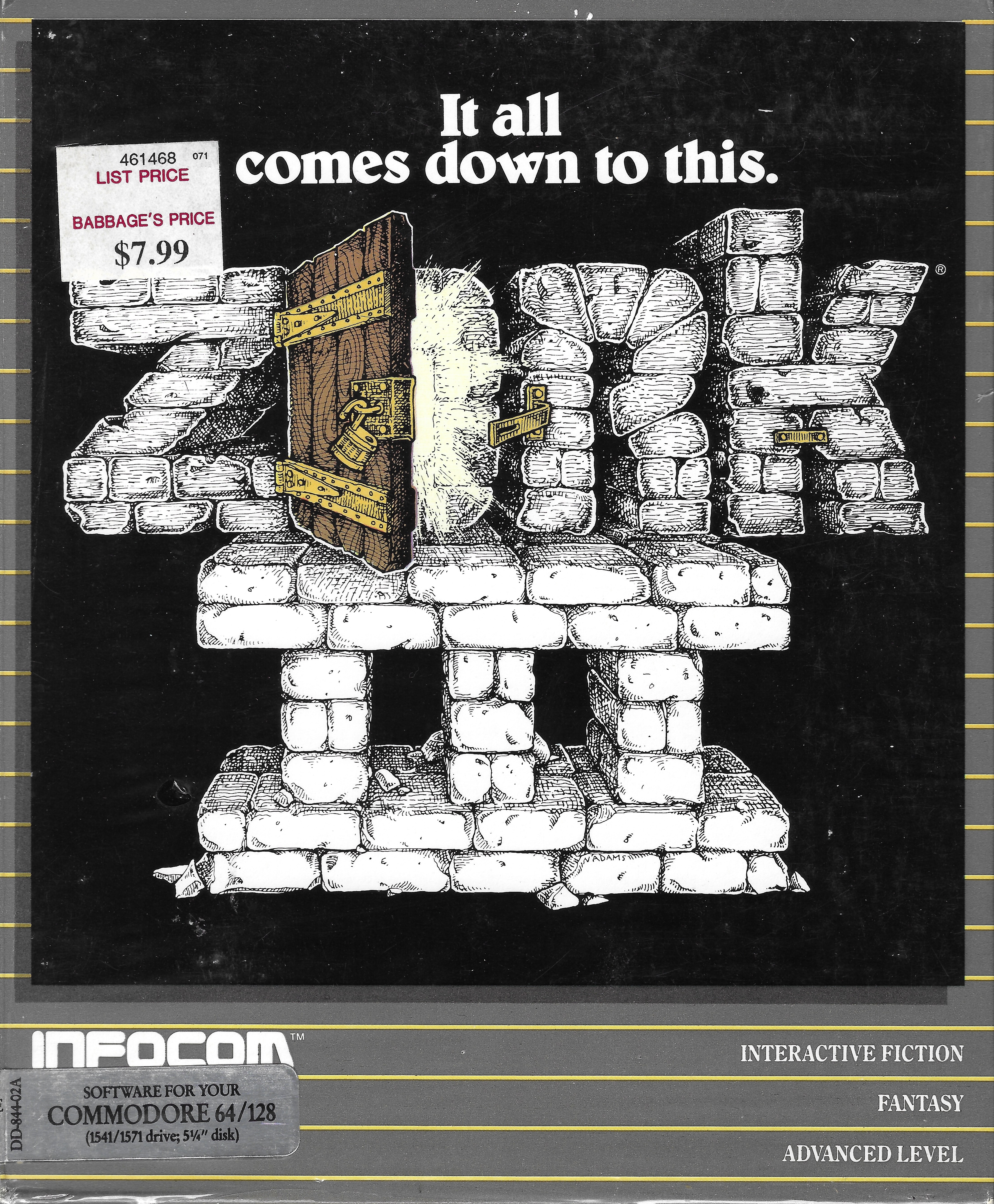 Zork III grey-box cover